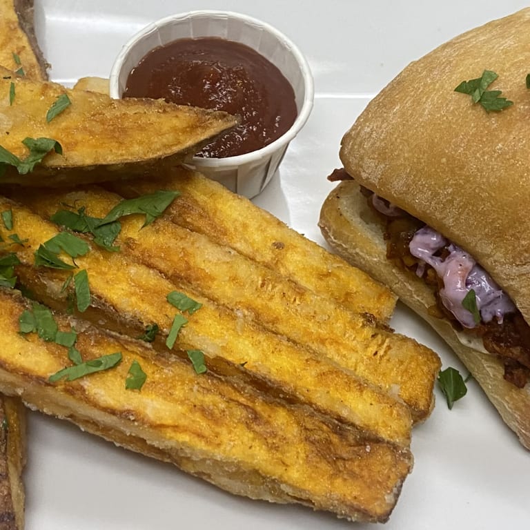 Vegan Takeout: Fresh Salads, Pancakes, and More